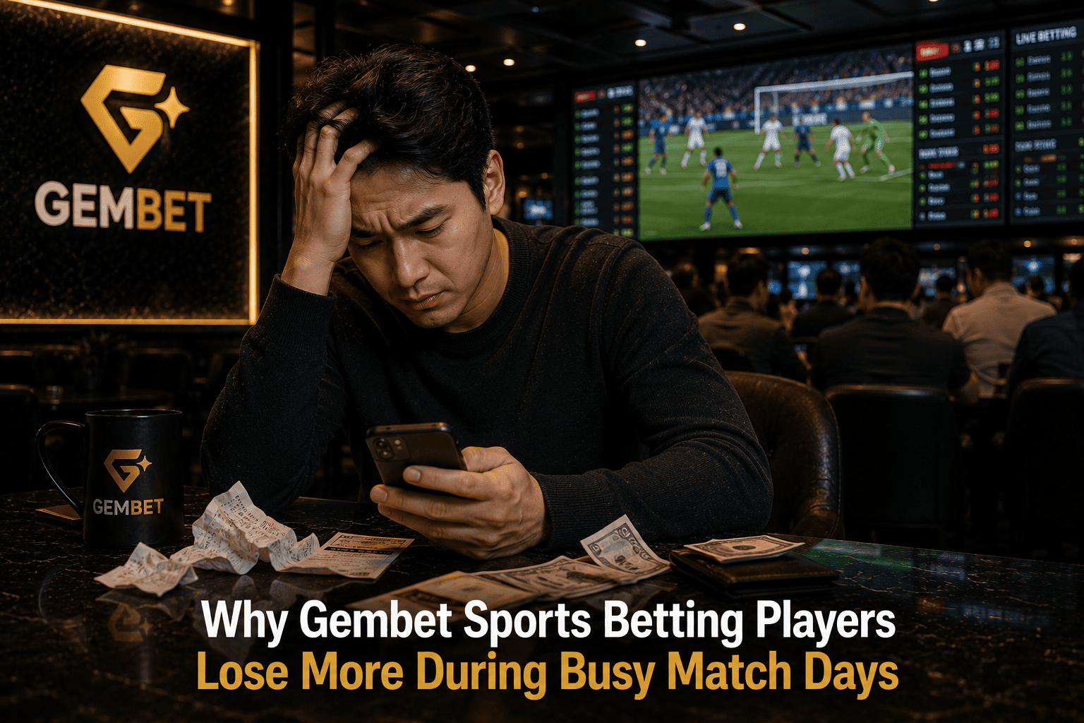 Experienced bettor following disciplined Gembet Sports Betting routines during busy match schedules