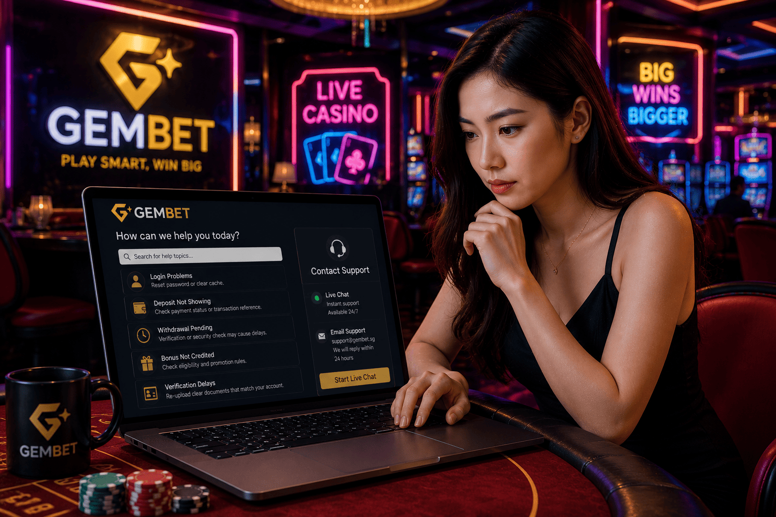 Customer service issues involving login payments and account verification