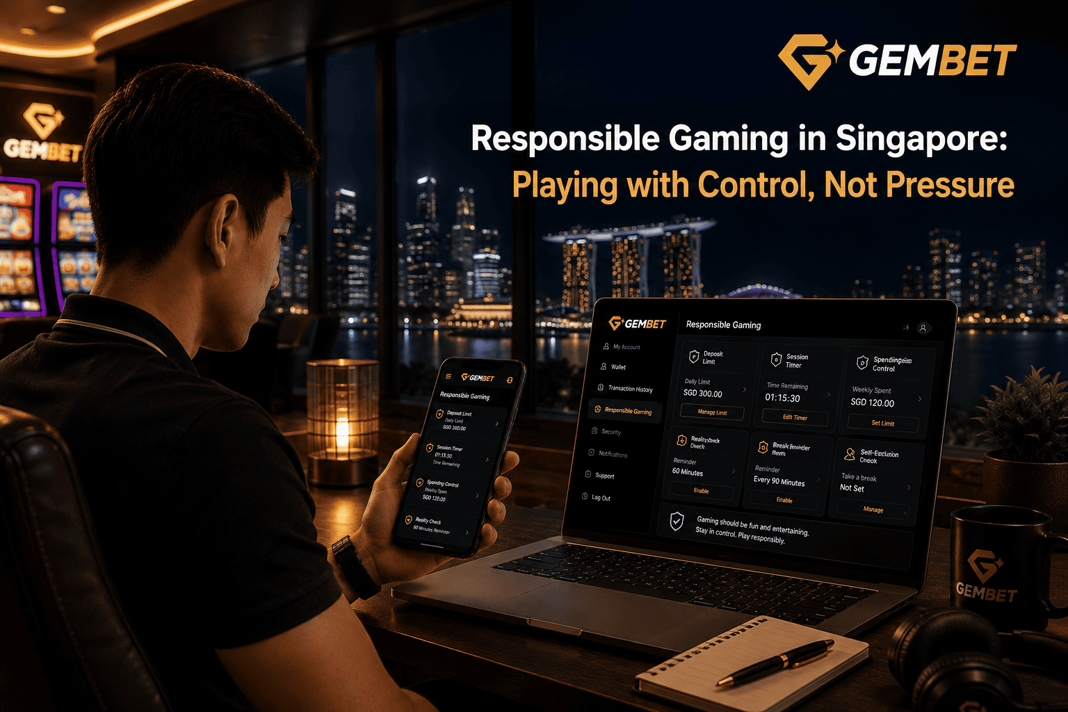 Responsible gaming in Singapore with safe play limits and online account controls