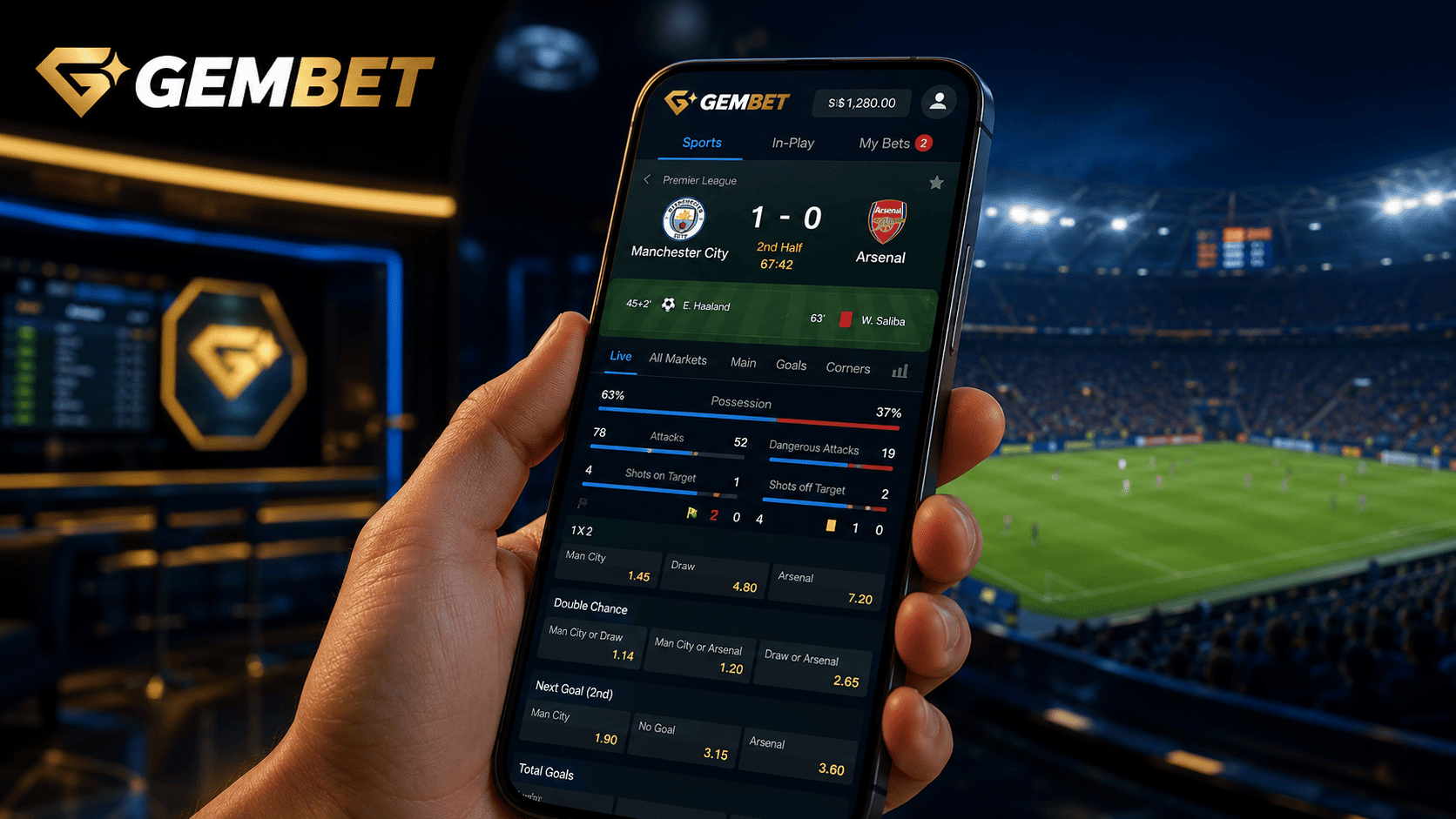 Live soccer betting in Singapore with in-play odds
