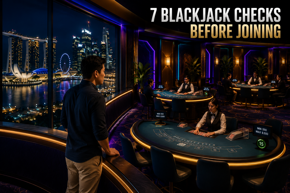 Blackjack comparison guide for choosing live dealer games in Singapore