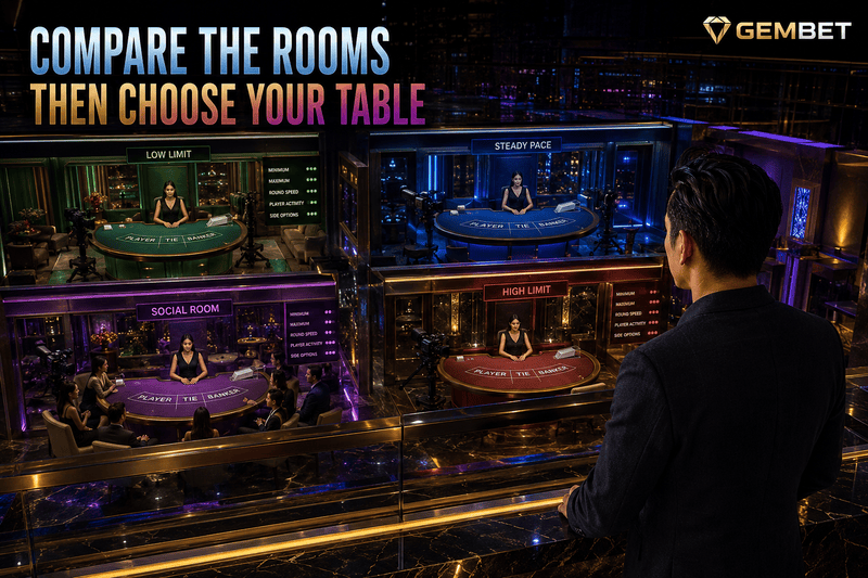 Live baccarat table selection guide