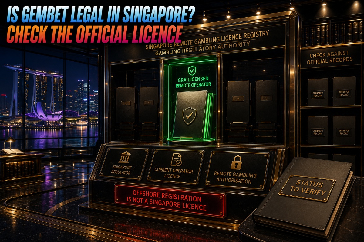 Gembet legal Singapore review based on official remote gambling licensing records