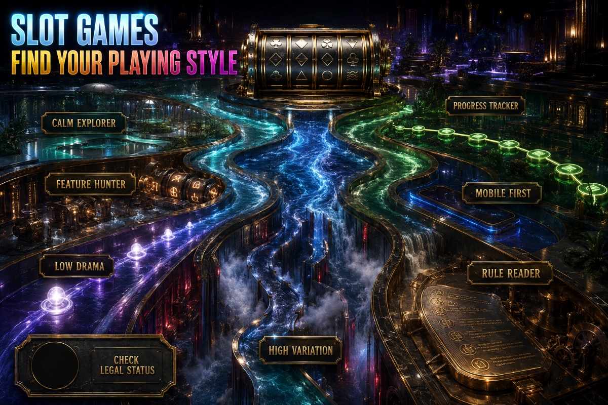 Slot games matched to different playing styles through pace, complexity, features, and volatility