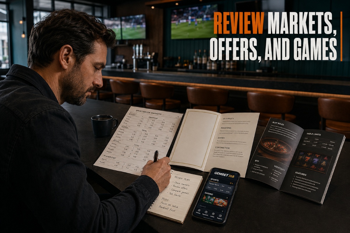 Gembet 368 review of betting markets, promotions, and casino games