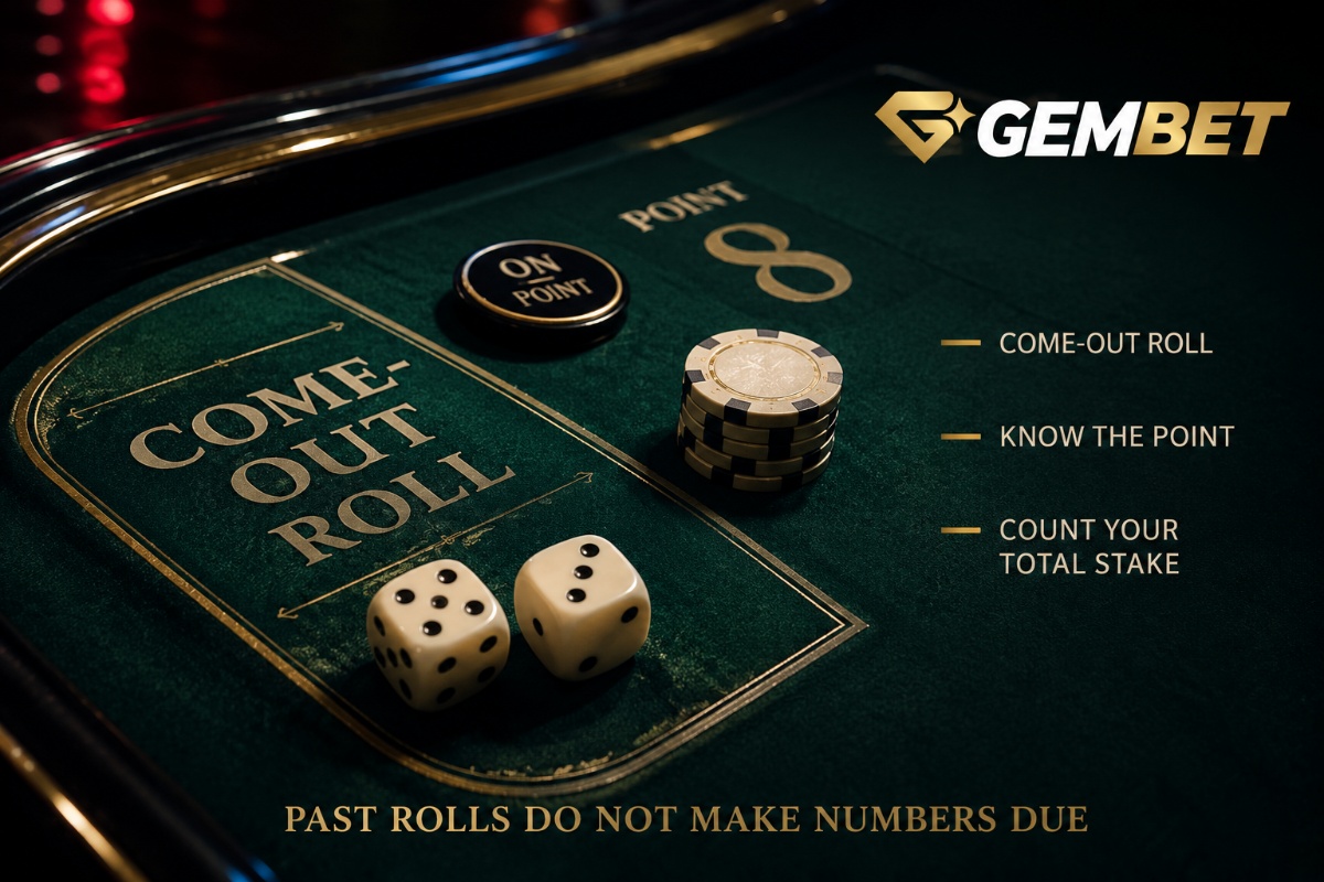 Online craps dice game guide with pass line point and place bet concepts