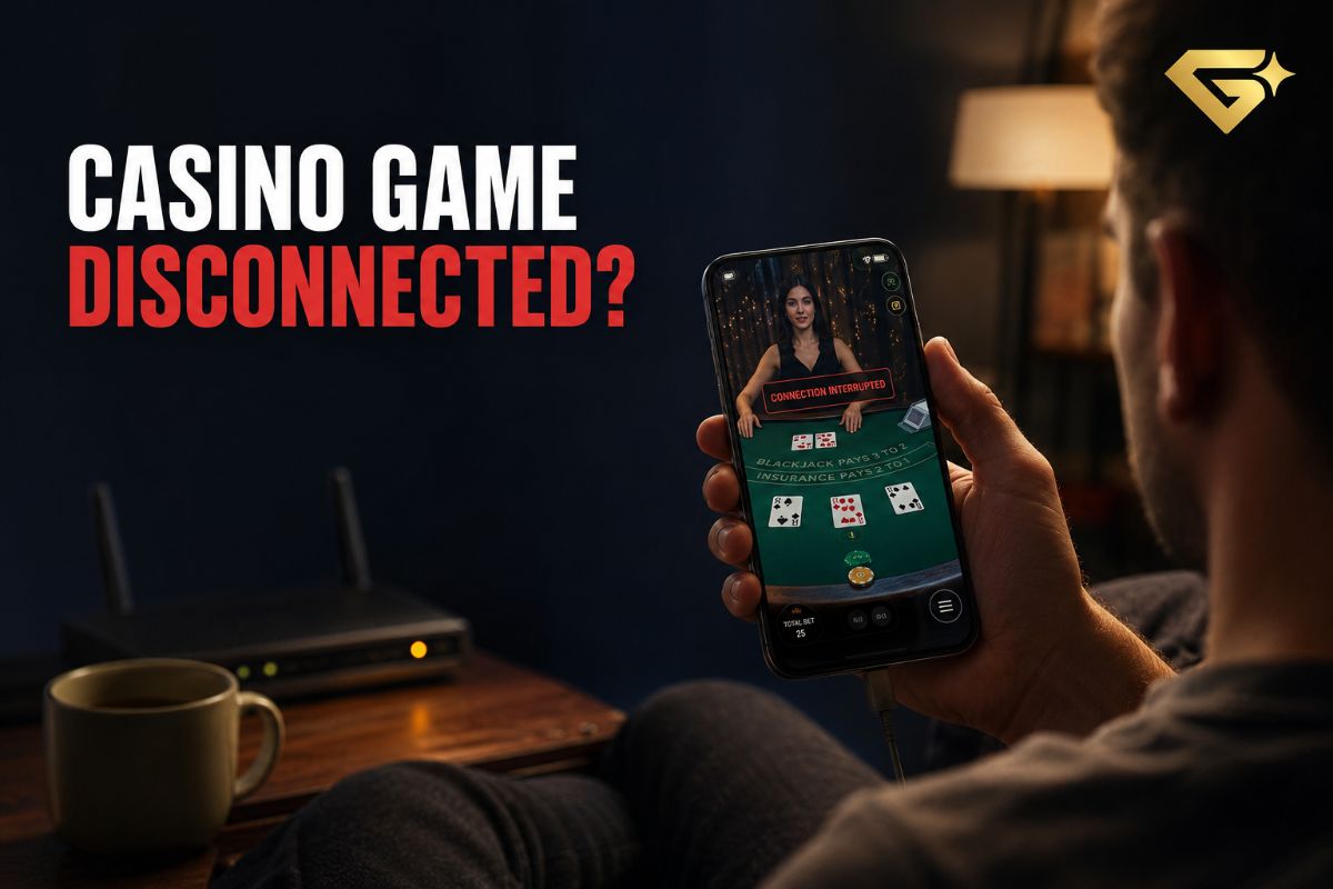 Casino game disconnected during a live casino round on mobile
